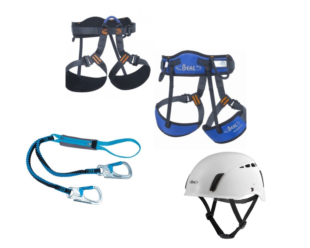 Alquiler equipo de vía ferrata completo